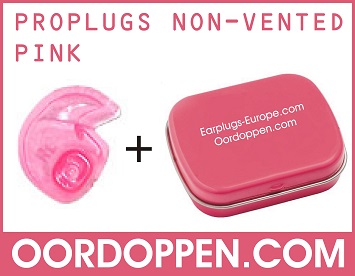 Doc's Proplugs Non-Vented Pink - Roze Oordopjes Slapen op Oordoppen.com