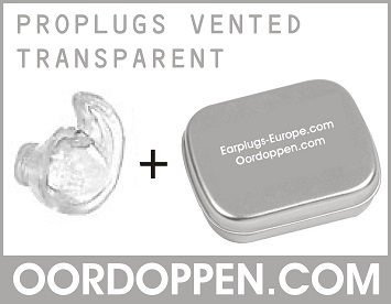 Doc's Proplugs Vented Transparant - Trandsparent Oordopjes Concert op Oordoppen.com