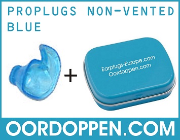 Doc's Proplugs Non-Vented Blue - Blauw Oordopjes Festival op Oordoppen.com