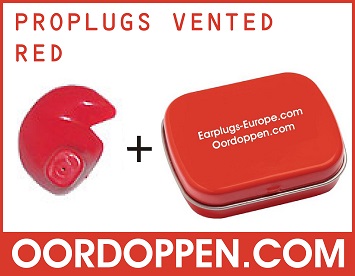 Doc's Proplugs Vented Red - Rood Oordopjes Baby op Oordoppen.com